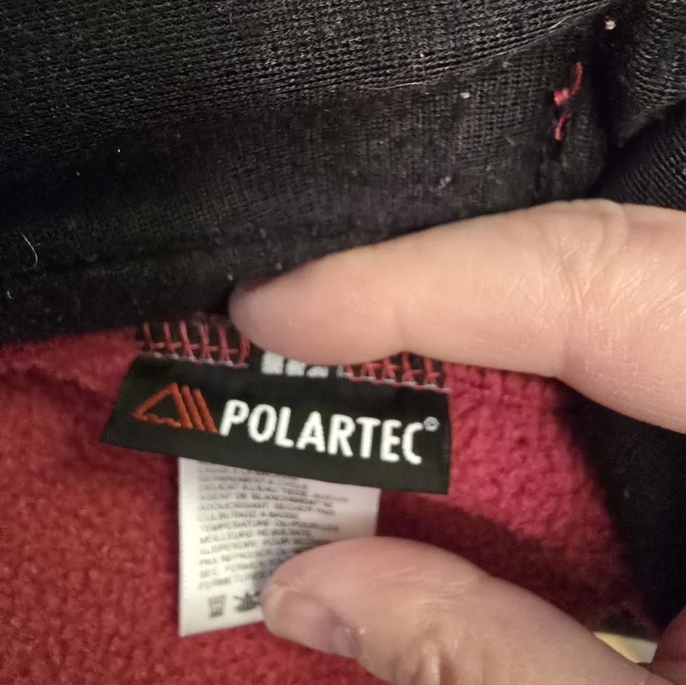 The North Face Red and Gray Polertec Fleece Jacket - Picture 9 of 11